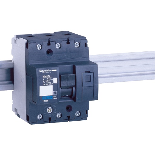 Miniature circuit-breaker, Acti9 NG125L, 3P, 16 A, B curve, 50 kA IEC 60947-2