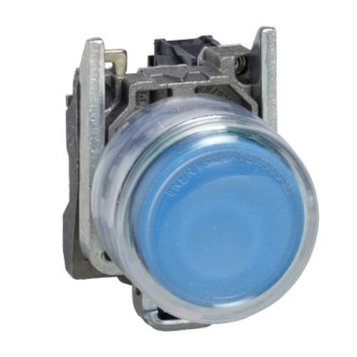 botão de pressão azul Ø 22  mola - 1 NO - ATEX