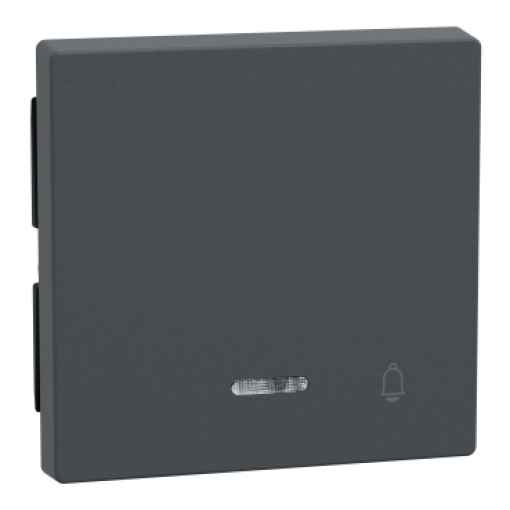 M-Elegance - Tecla simples "campainha" com visor - Antracite