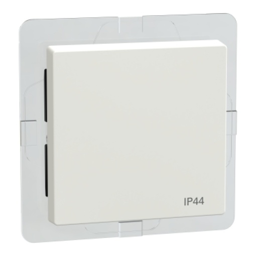 Tecla, Merten System M, IP44, brilhante, branco polar