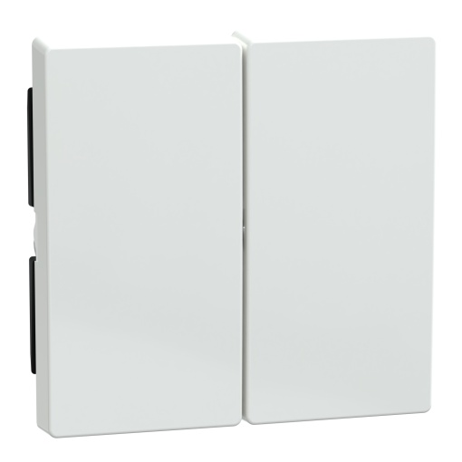 Tecla, Merten System M, 2 elementos, brilhante, branco ativo