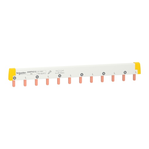 Acti 9 - barramento pente - 1LN - passo 18 mm - 12 módulos - 100 A