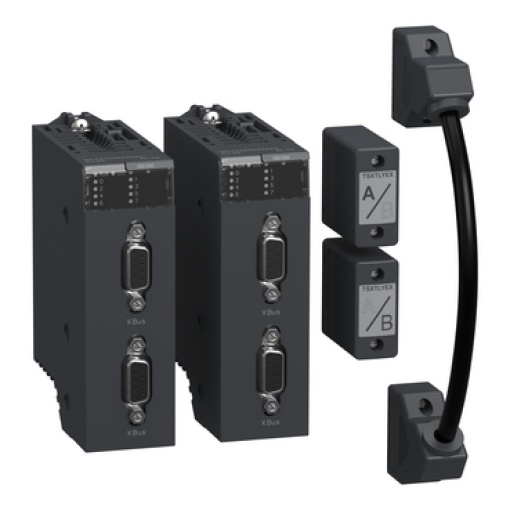 Módulo M340 - Modicon - Kit - 2xTSXTLYEX - 2xBMXXBE1000 - 1xBMXXB