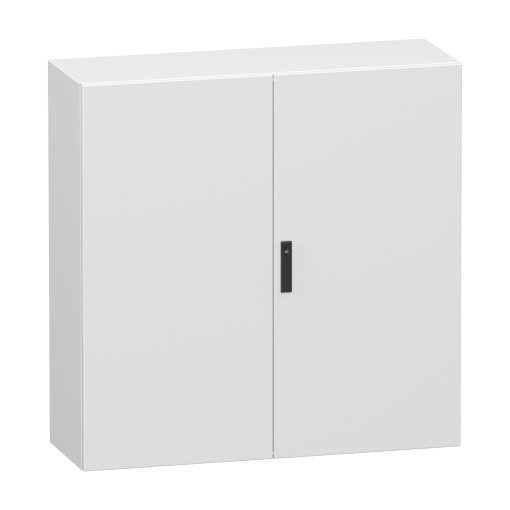 Spacial CRN 2 porta plena, sem platina montagem. H12xW12xD4 IP55 IK10 RAL7035.