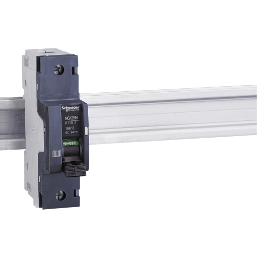 Miniature circuit-breaker, Acti9 NG125N, 1P, 10 A, C curve, 25 kA IEC 60947-2