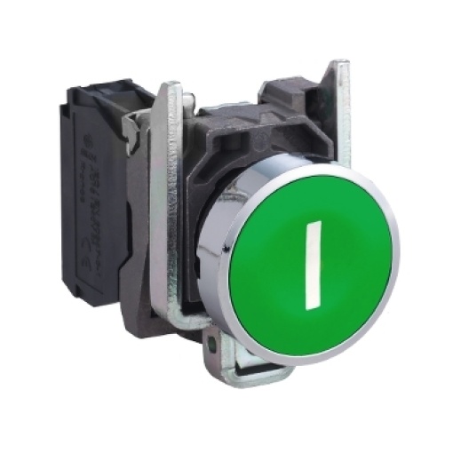 Botão de descarga 1na verde i