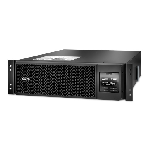 APC Smart-UPS On-Line, 5kVA, montagem em bastidor 3U, 230V, 6x C134x C19 IEC outlets, Network CardSmartSlot, Extended runtime, W rail kit