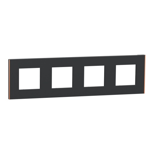 Nova Unica - Quadro 4 Elementos Unica Deco AntraciteCobre