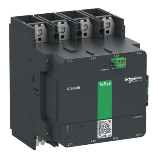 Contator de alta potência, TeSys Giga S207,4P 4NO, AC-3  440V 500A, versão padrão, bobina de banda larga 48-130V ACDC