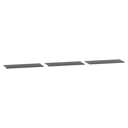 Placas de ventilação inferiores, KS de Canalis para EV, 100A a 400A, conjunto de 3 placas