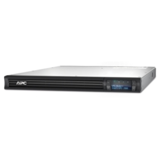 APC Smart-UPS, interativo, 1500 VA, montagem em rack 1U, 230 V, 4 tomadas IEC C13, SmartSlot, AVR, LCD