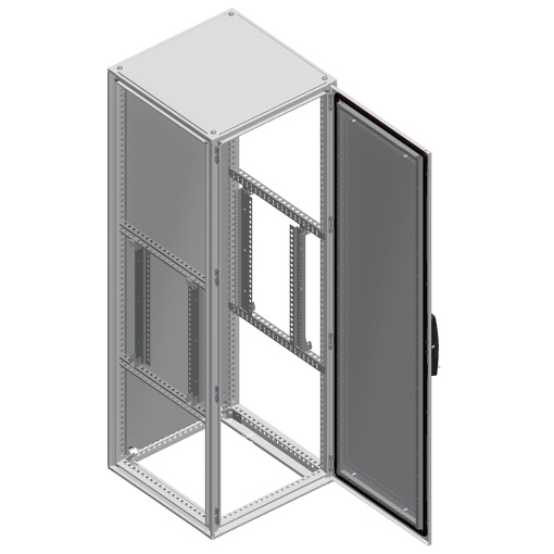 Spacial SFSM partial 19" fixed rack - 400 mm