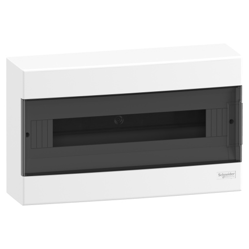 Easy9 EU - Quadro saliente - IP40 - 1x18 módulos - porta fumada