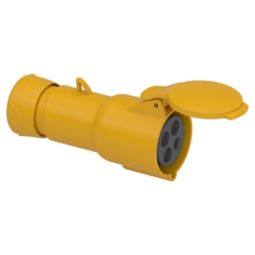 Tomada PratiKa - reta - 32 A - 3P  E - 100...130 V CA - IP44