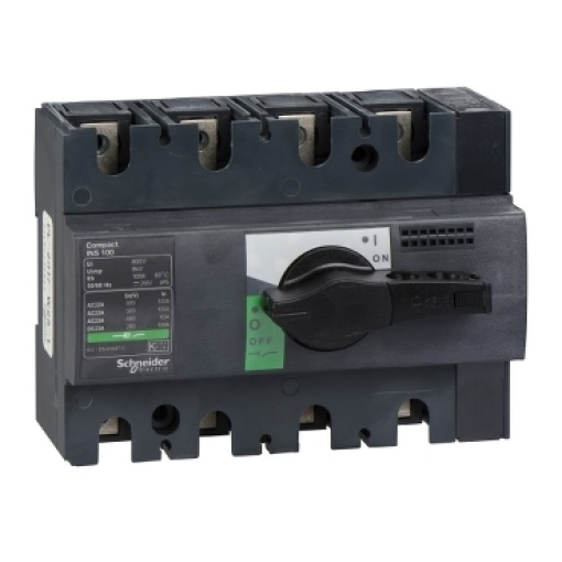 Interruptor seccionador Interpact INS100 - 4 pólos - 100 A