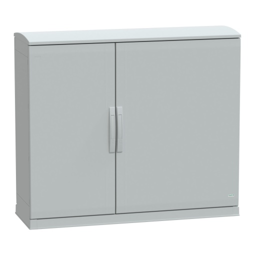 Floor standing encl.polyester vers.PLAZT wopen plinthcanopy 1000x1250x420 IP44
