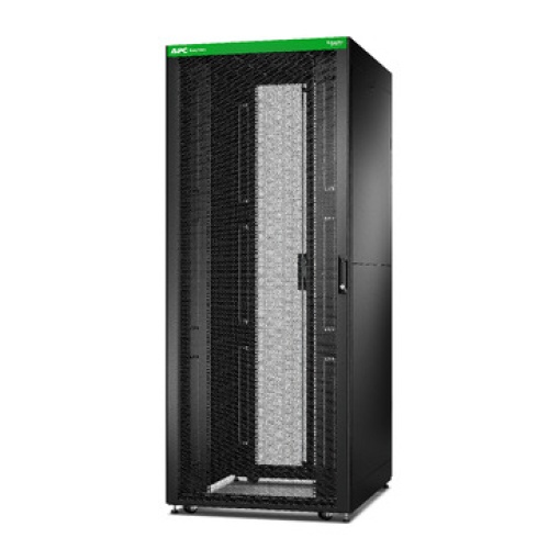 Easy Rack 800mm42U1000mm com teto, painel lateral, rodas, pés e 4 suportes, sem fundo, preto