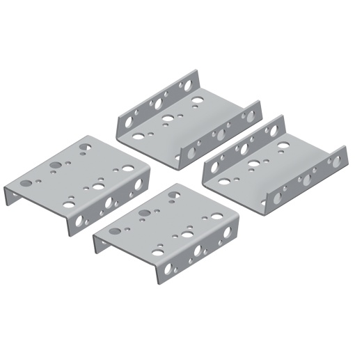 Reinforced coupling kit, complement to the standard kit in case of heavy loads