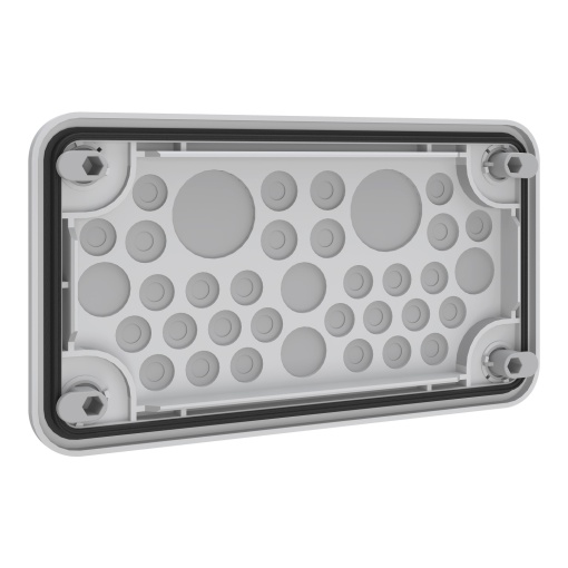 Membrana 24xØ12mm,6xØ14mm,4xØ18mm,2xØ30mm, bloqueável pelo exterior