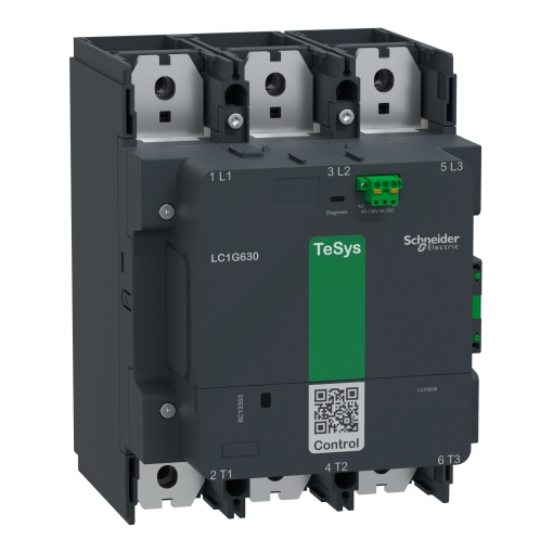Contactor TeSys LC1G 630A 440V 3P AC3 Bobina padrão 100-250V CA-CC