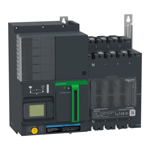 TransferPacT Active Automatic, 100A, 230V, 3P, tamanho 250A