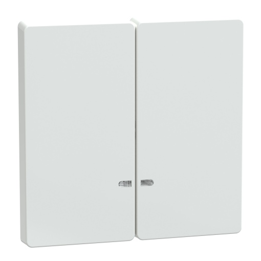 Tecla, D-Life, 2 elementos com visor, branco