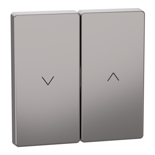 Tecla, D-Life, para interruptor e botão de estores, metal níquel