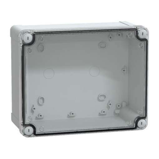 PC box IP66 IK08 RAL7035 Int.H225W175D100 Ext.H241W194D105 Transp.cover H20