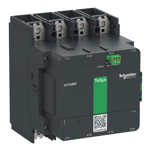 Contactor TeSys LC1G 265A 440V 4P AC3 bobina 100-250V CA-CC