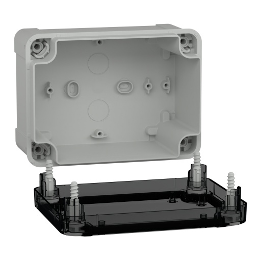 PC box IP66 IK08 RAL7035 Int.H150W105D80 Ext.H164W121D87 Transp.cover H20