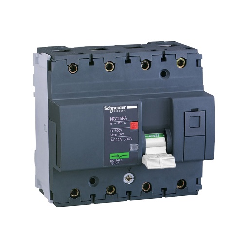 interruptor NG125NA, 4P, 100A
