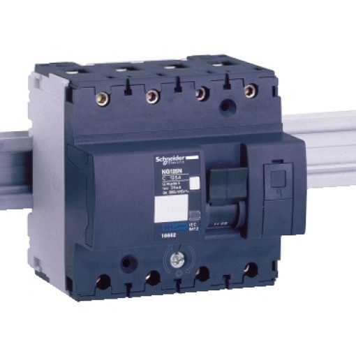 Disjuntor, Acti9 NG125N, 4P, 40 A, C curva, 25 kA IEC 60947-2