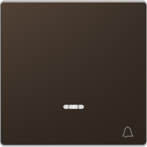 Tecla, D-Life, com visor e marcação campainha, mocca metálico