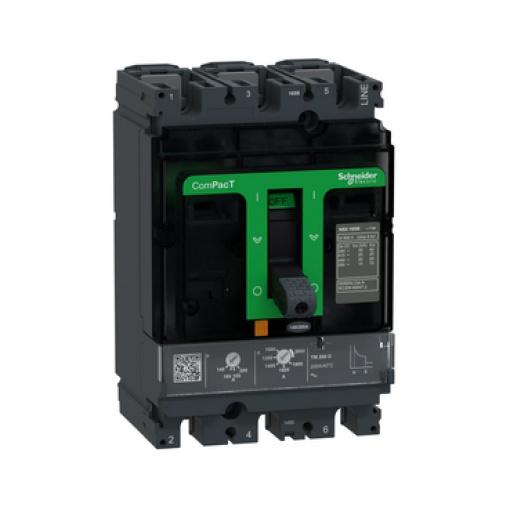ComPacT DISJUNTOR NSX160B 25kA CA 3P3D 100A TMD