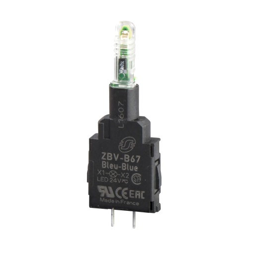 Bloco de luz, Harmony XB4, Harmony XB5, laranja, para cabeça de LED integrado de 22 mm, pinos para placa de circuito impresso, 24 V