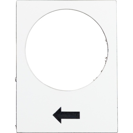 Legenda - 30 x 40 mm - branco   - levantar ou direita, lento