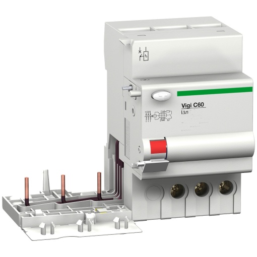 Multi9 - Bloco diferencial Vigi C60, 3P, 63A, tipo AC, instantâneo, 30mA, 400415VAC