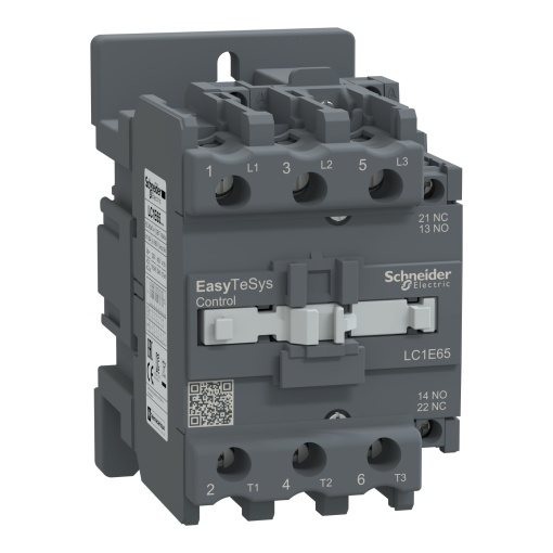 Contator, controle fácil TeSys, LC1E, 3P 3NO, AC-3AC-3e,  440 V, 65 A, bobina 48 V CA, 5060 Hz