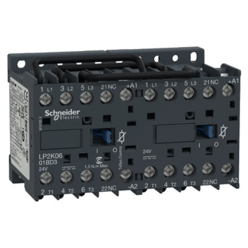 Inversor Tesys K - 3P3 NA - AC-3 -  440 V 6 A - 24 V bobina CC