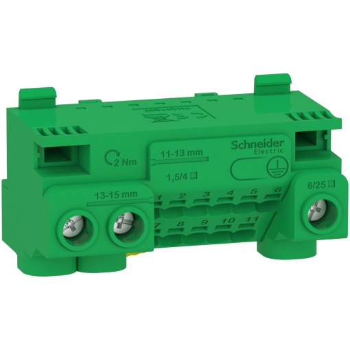 Resi9 - Borne terra 63A  kit junção 14 ligadores