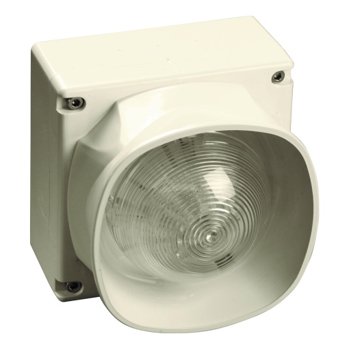 Sinalizador de som para área aberta, à prova d'água, multitone, com isolador, branco