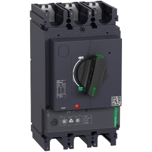 Disjuntor para motores, TeSys GV6, 3 polos, 320 A, Icu 70 kA, termomagnético