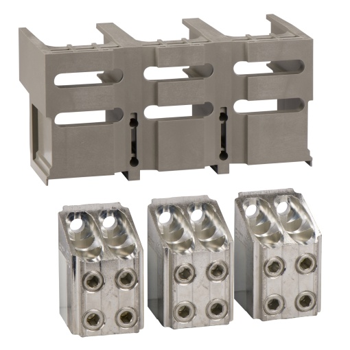 3 bornes de repartição  1 tapa-bornes para 4 cabos 240 mm2 - 3P