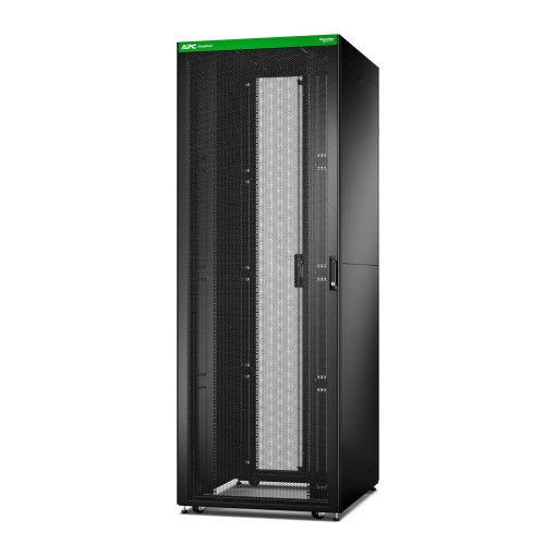 Easy Rack 800mm48U1000mm com teto, painel lateral, rodas, pés e 4 suportes, sem fundo, preto