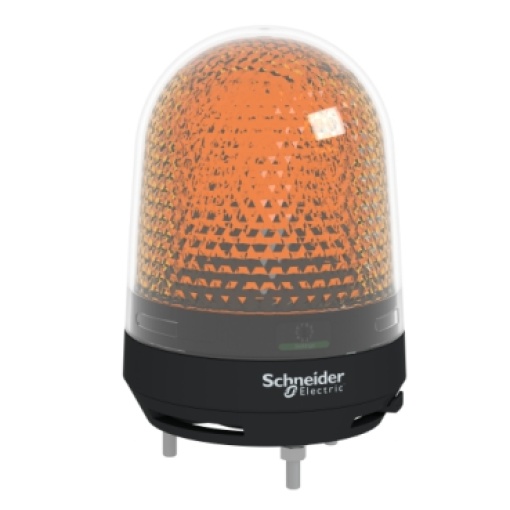 Baliza giratoria , 100 mm, laranja, con buzzer 7090 db, 12...24 v dc