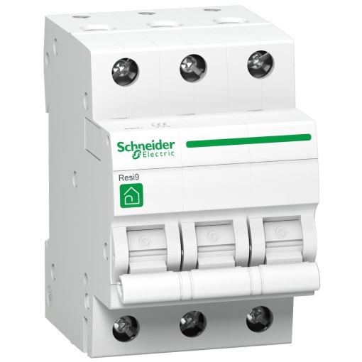 Disjuntor, Resi9, 3P, 40A, Curva C, 3000A IEC 60898-1