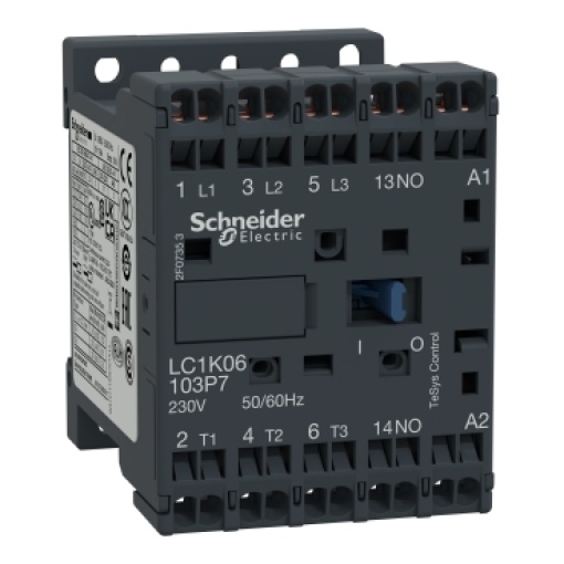 Contactor TeSys K - 3P3 NA - AC-3 -  440 V 6 A - 230 V bobina CA