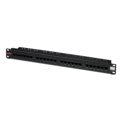 Painel de Interconexão CAT 6 da APC, 24 portas RJ45 a 110 568 AB com código de cores