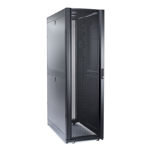 Armário NetShelter SX 48U com 600mm de Largura x 1200mm de Profundidade com Lados, em Preto