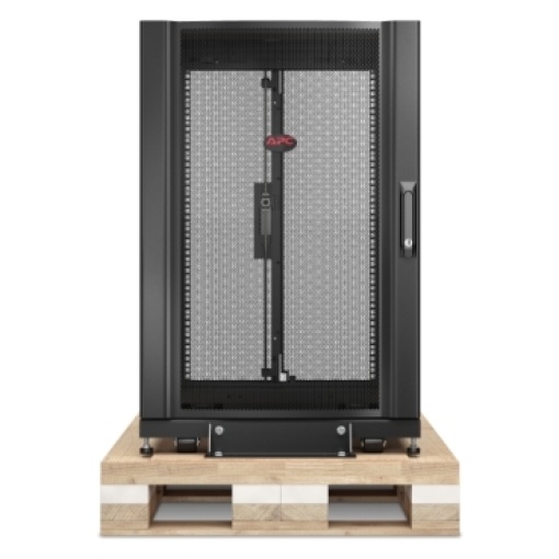 Armário em Bastidor de Servidor NetShelter SX 18U da APC 600mm x 900mm c Lados em Preto, Embalagem contra Choques
